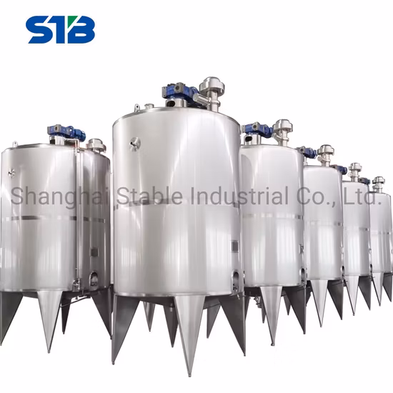 Stainless Steel Storage Vessels for Dairy/Beverage/Sauce Process